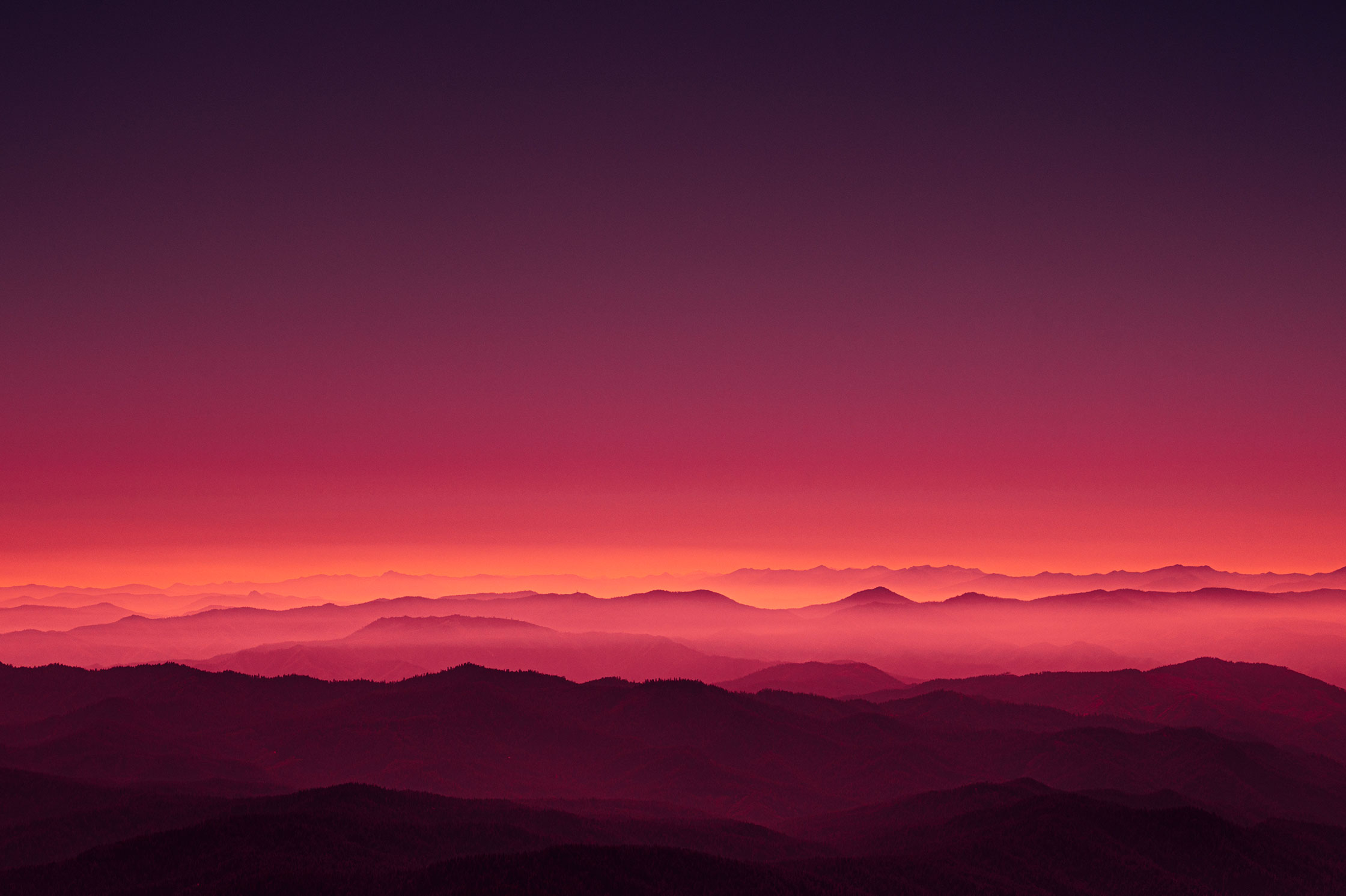 Pacific Northwest Sunset - Oregon & California Border